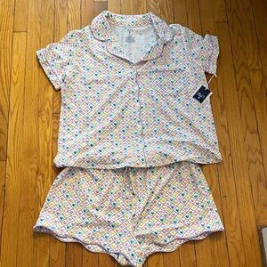 Roller Rabbit X Target Multicolor Heart Pattern Pajama Set size XXL